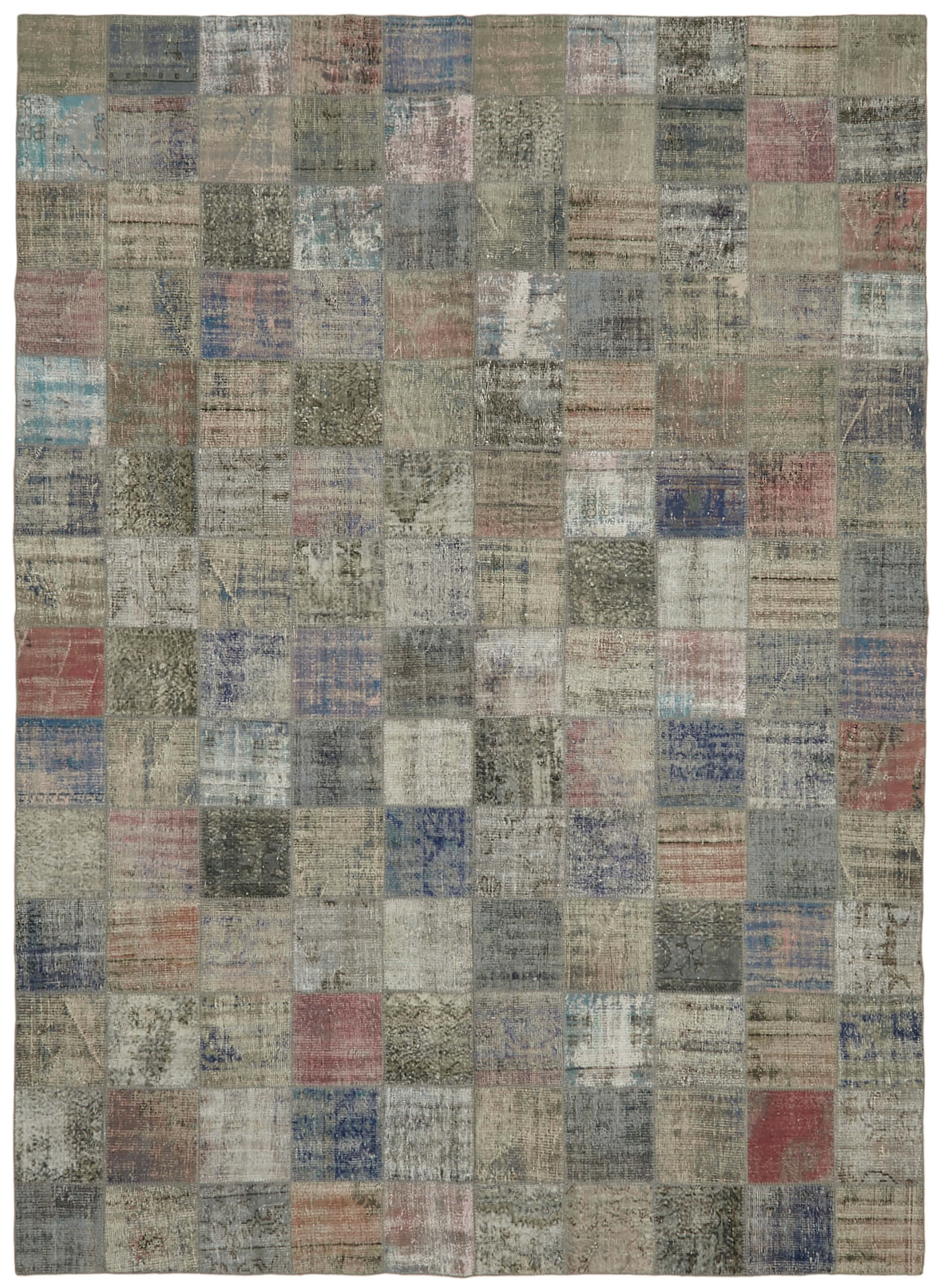 10x13 Grey Patchwork Rug - 43318