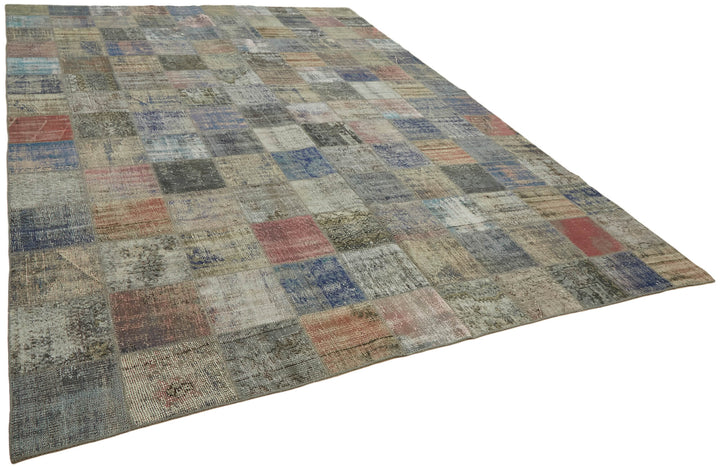 10x13 Grey Patchwork Rug - 43318