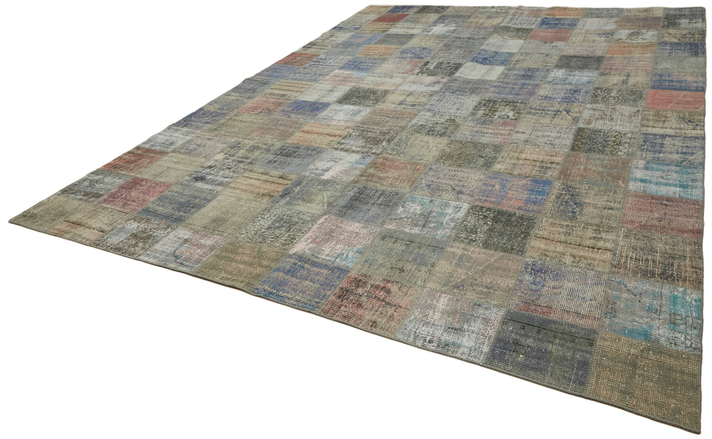 10x13 Grey Patchwork Rug - 43318