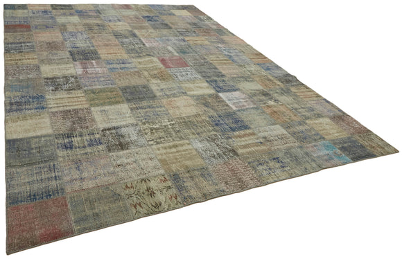 10x13 Grey Patchwork Rug - 43319