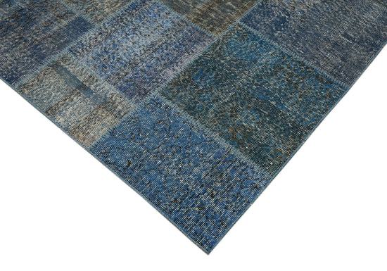 10x13 Blue Patchwork Rug - 43322