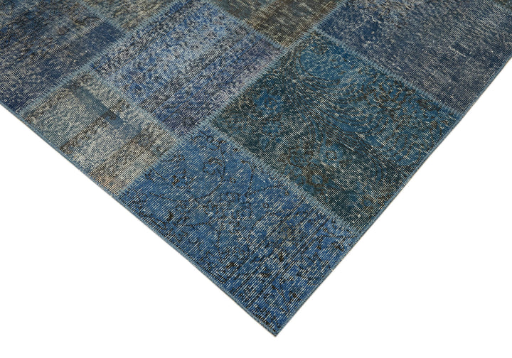 10x13 Blue Patchwork Rug - 43322