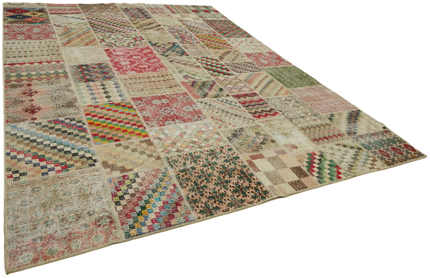10x13 Beige Patchwork Rug - 43331