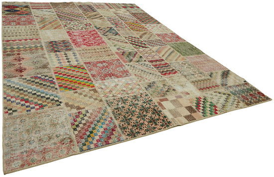 10x13 Beige Patchwork Rug - 43331