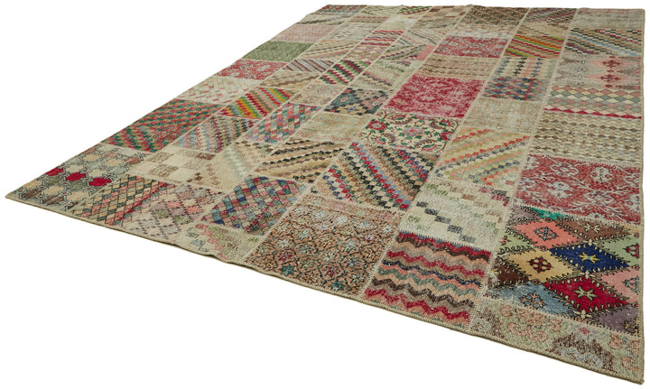 10x13 Beige Patchwork Rug - 43331