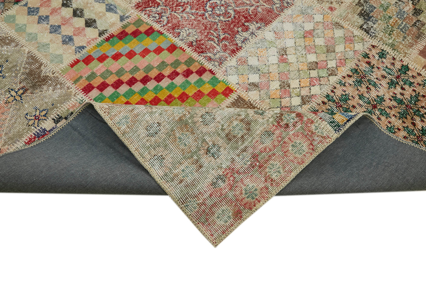 10x13 Beige Patchwork Rug - 43331