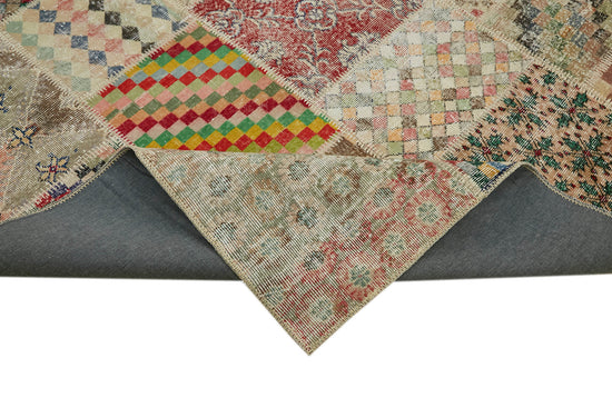 10x13 Beige Patchwork Rug - 43331