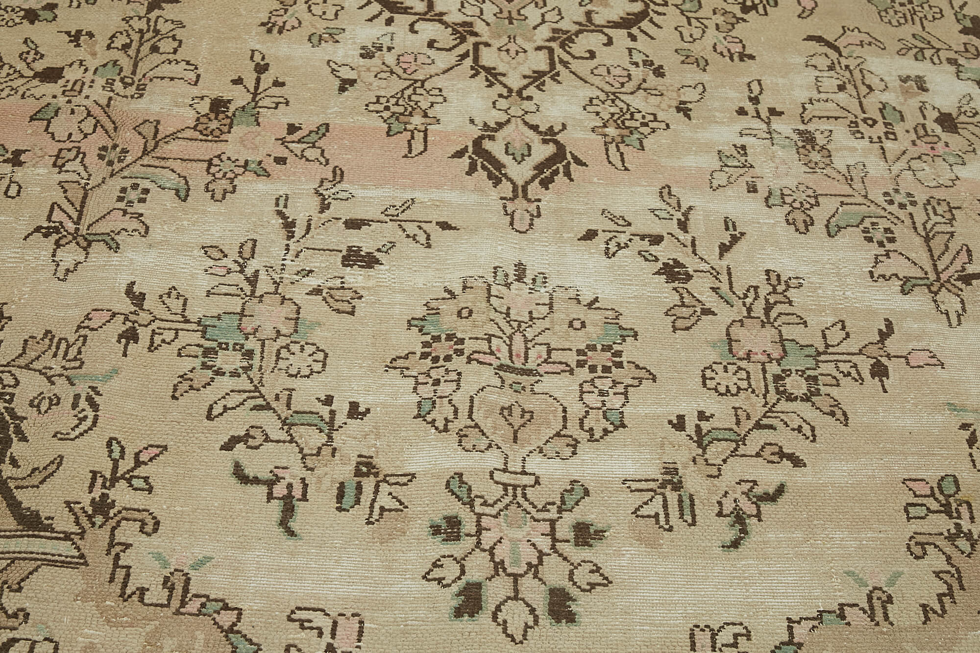 10x13 Beige Vintage Large Area Rug - 43343