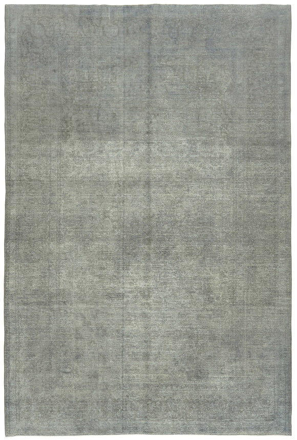 9x14 Grey Overdyed Large Area Rug - 43352