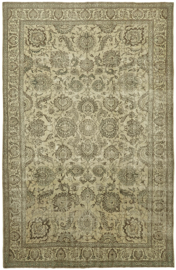 12x18 Beige Vintage Large Area Rug - 43355