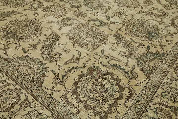 12x18 Beige Vintage Large Area Rug - 43355