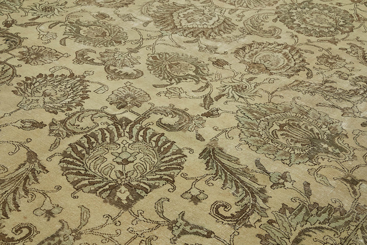 12x18 Beige Vintage Large Area Rug - 43355