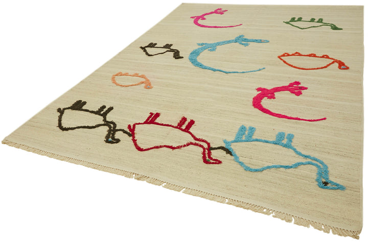 8x10 Beige Contemporary Area Rug - 43370