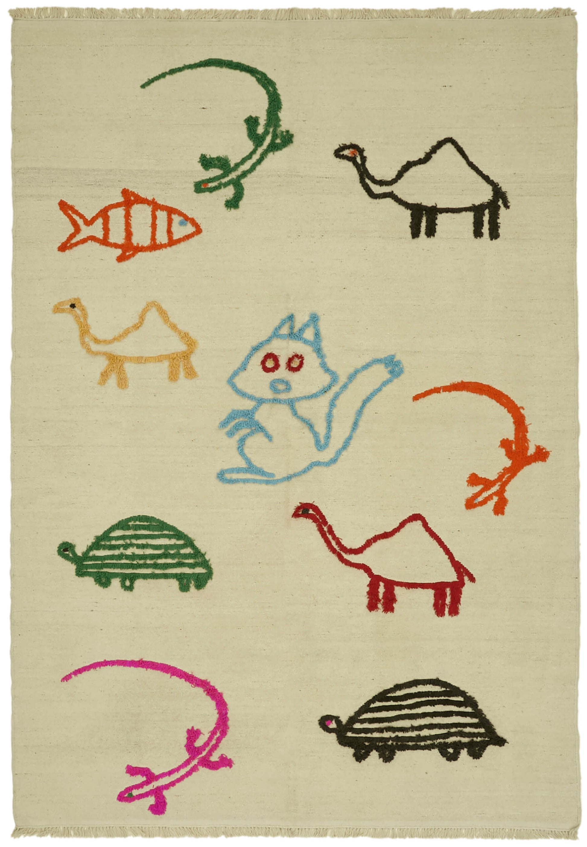 8x11 Beige Contemporary Area Rug - 43371