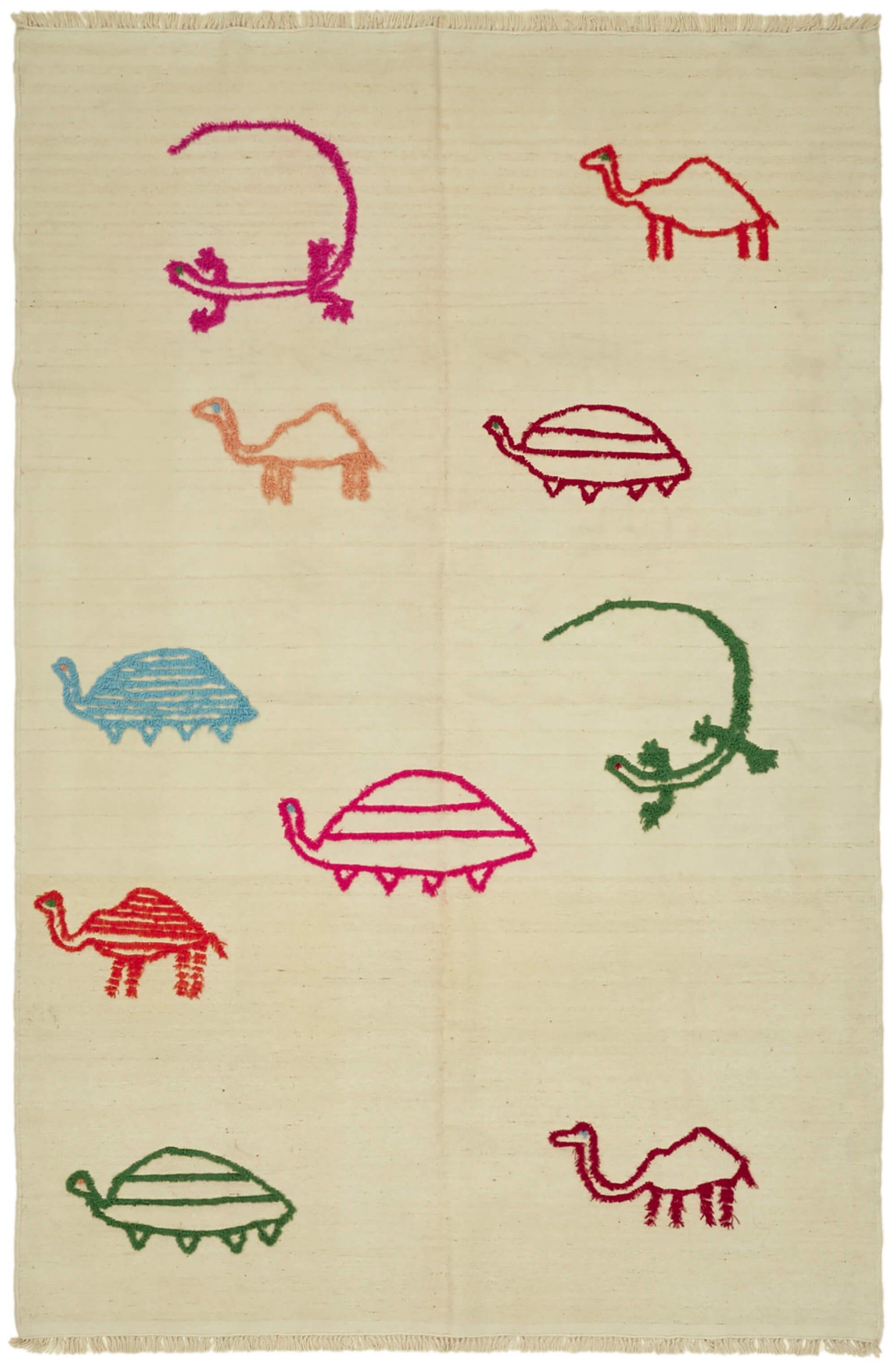 7x11 Beige Contemporary Area Rug - 43372