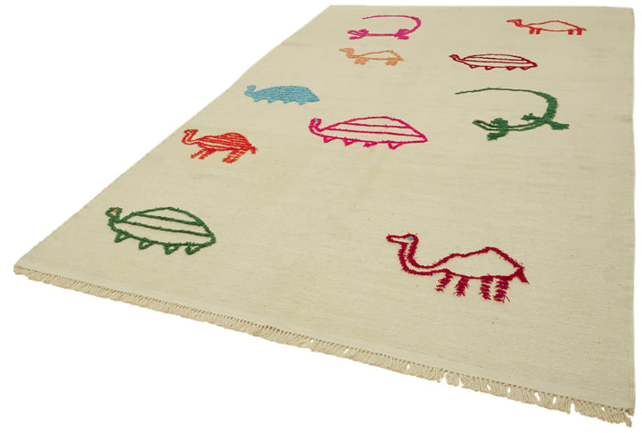 7x11 Beige Contemporary Area Rug - 43372