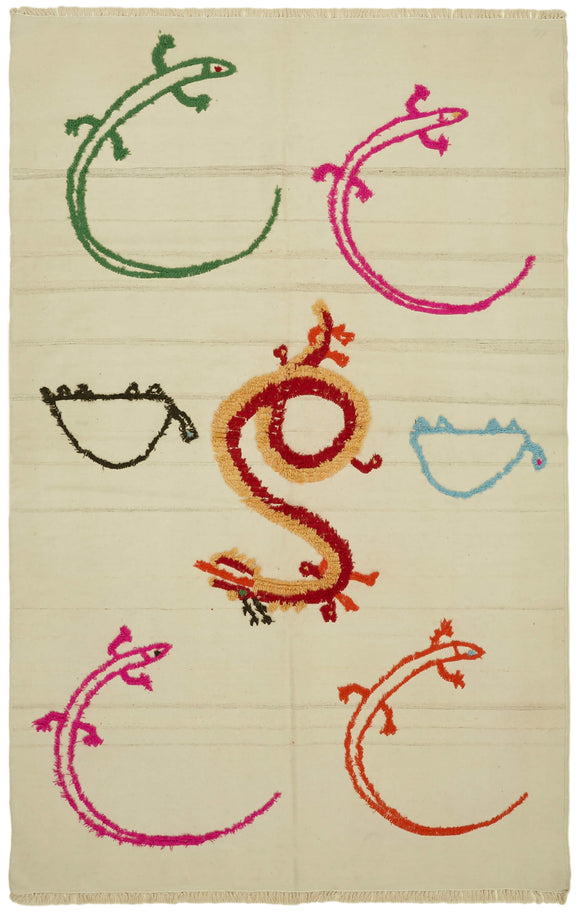 7x11 Beige Contemporary Area Rug - 43374