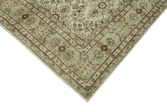 7x11 Beige Turkish Vintage Area Rug - 43427