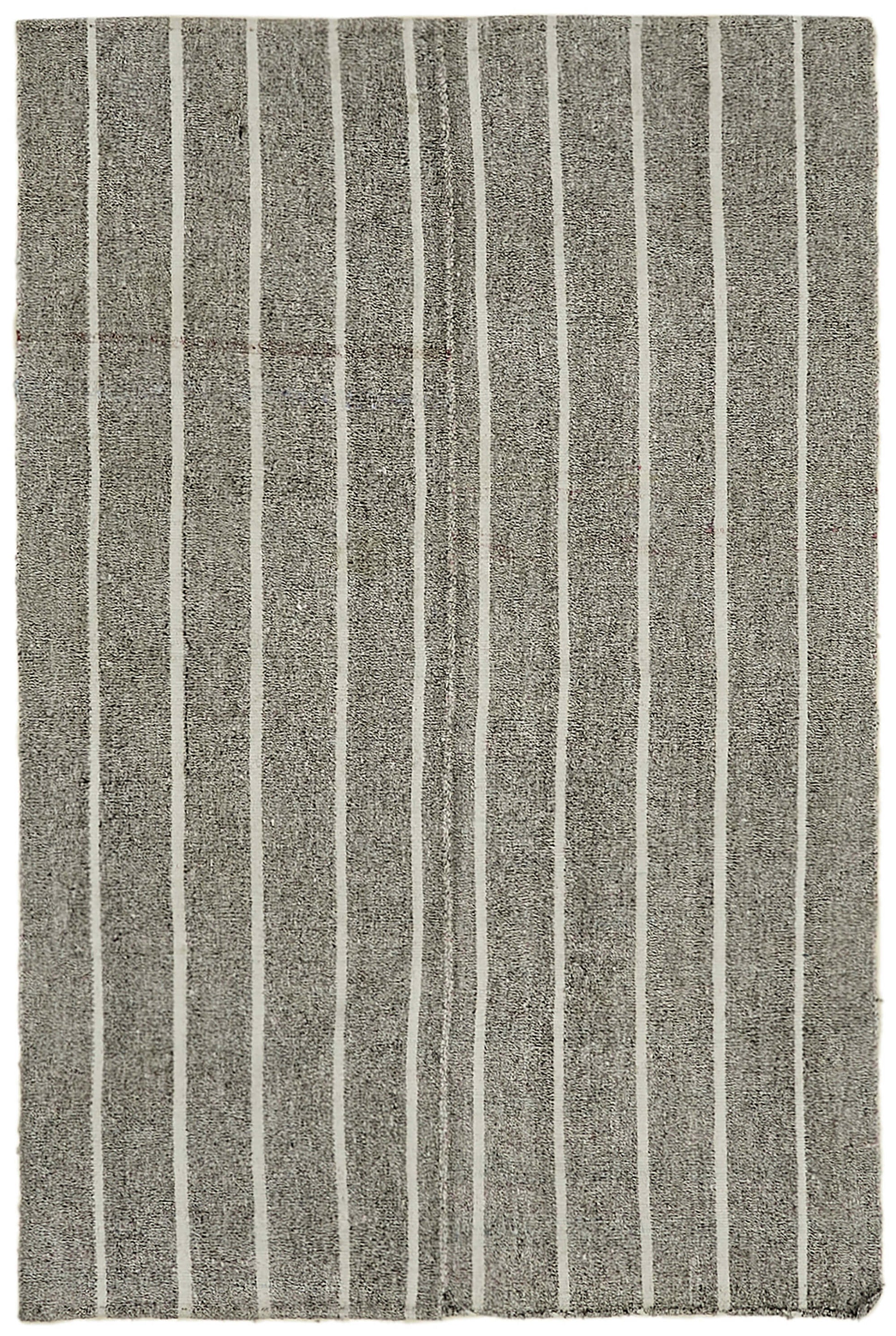 6x8 Grey Anatolian Kilim Rug - 43457