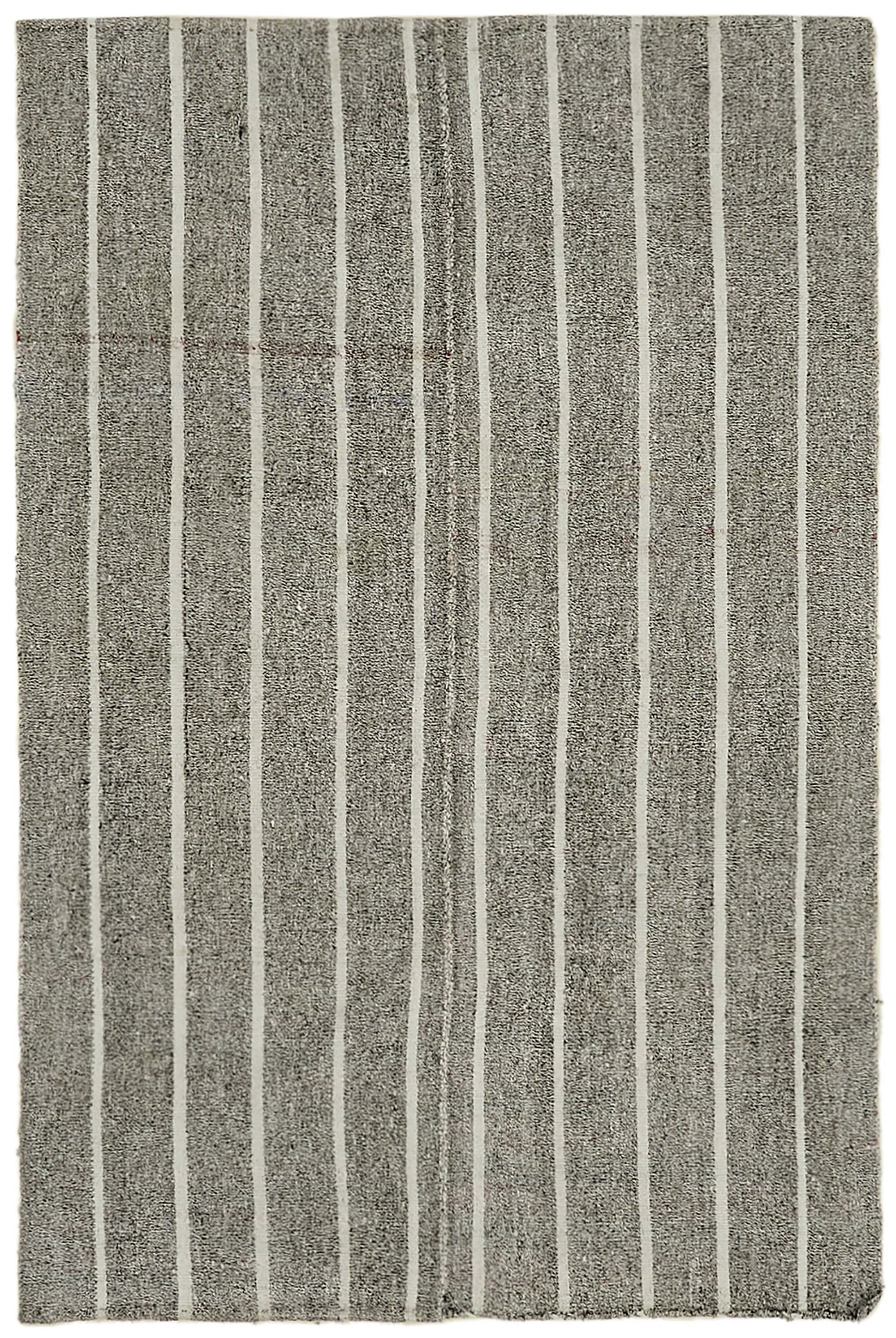 6x8 Grey Anatolian Kilim Rug - 43457