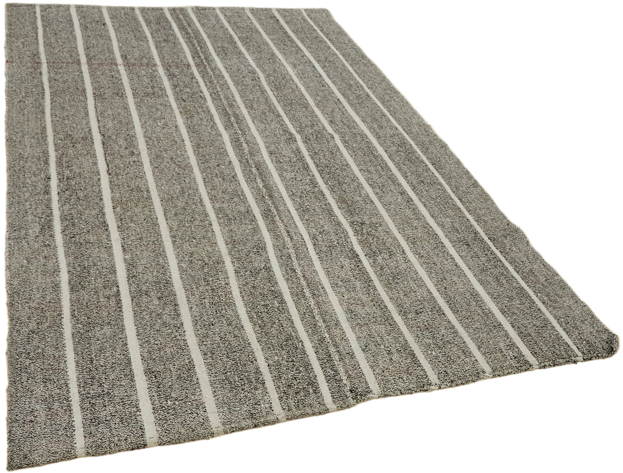 6x8 Grey Anatolian Kilim Rug - 43457