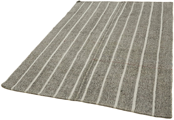 6x8 Grey Anatolian Kilim Rug - 43457