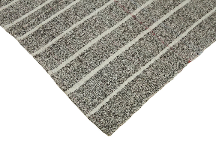6x8 Grey Anatolian Kilim Rug - 43457