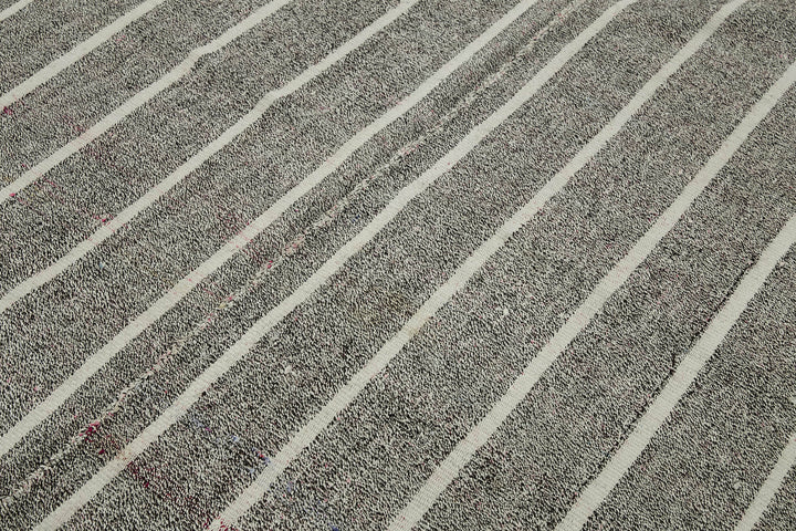 6x8 Grey Anatolian Kilim Rug - 43457