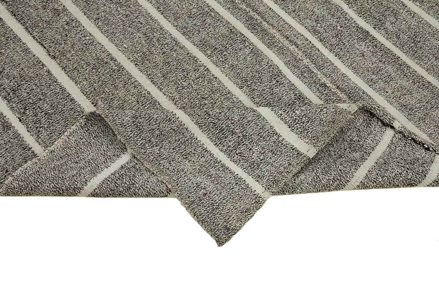 6x8 Grey Anatolian Kilim Rug - 43457