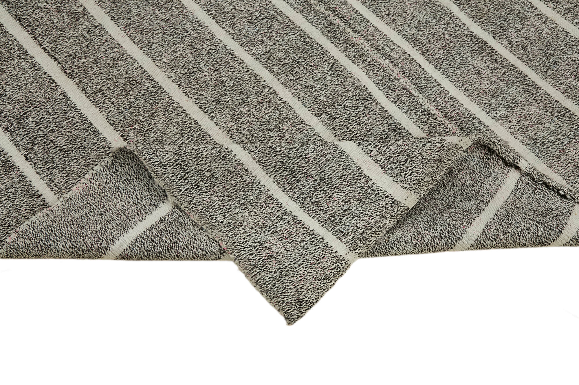 6x8 Grey Anatolian Kilim Rug - 43457