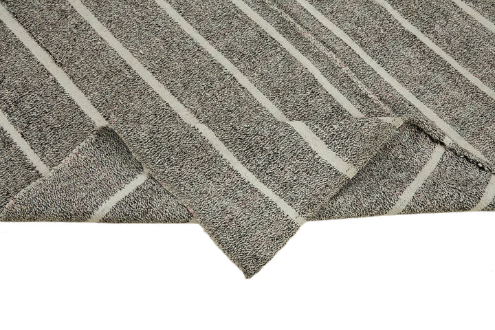 6x8 Grey Anatolian Kilim Rug - 43457