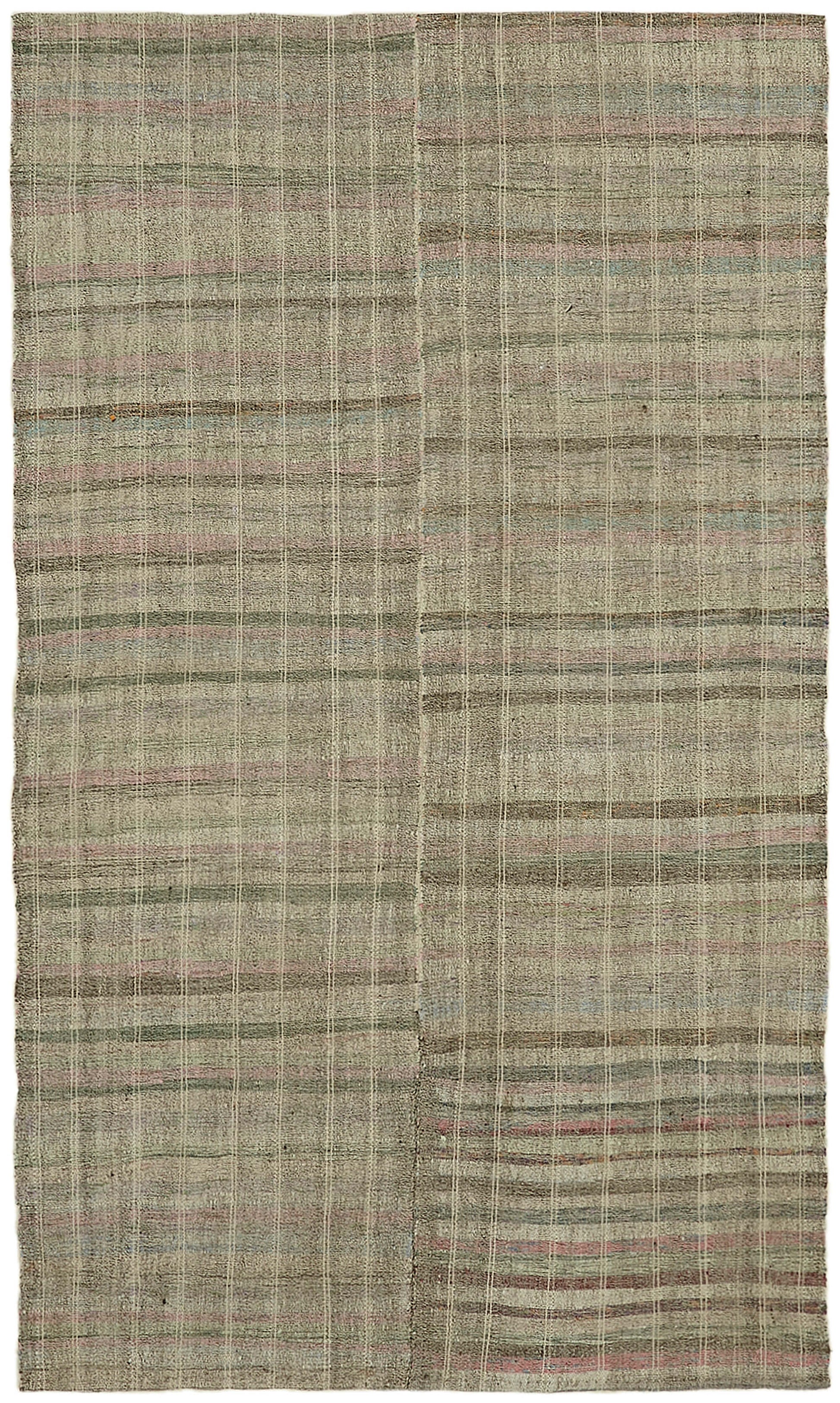 6x10 Grey Anatolian Kilim Rug - 43461