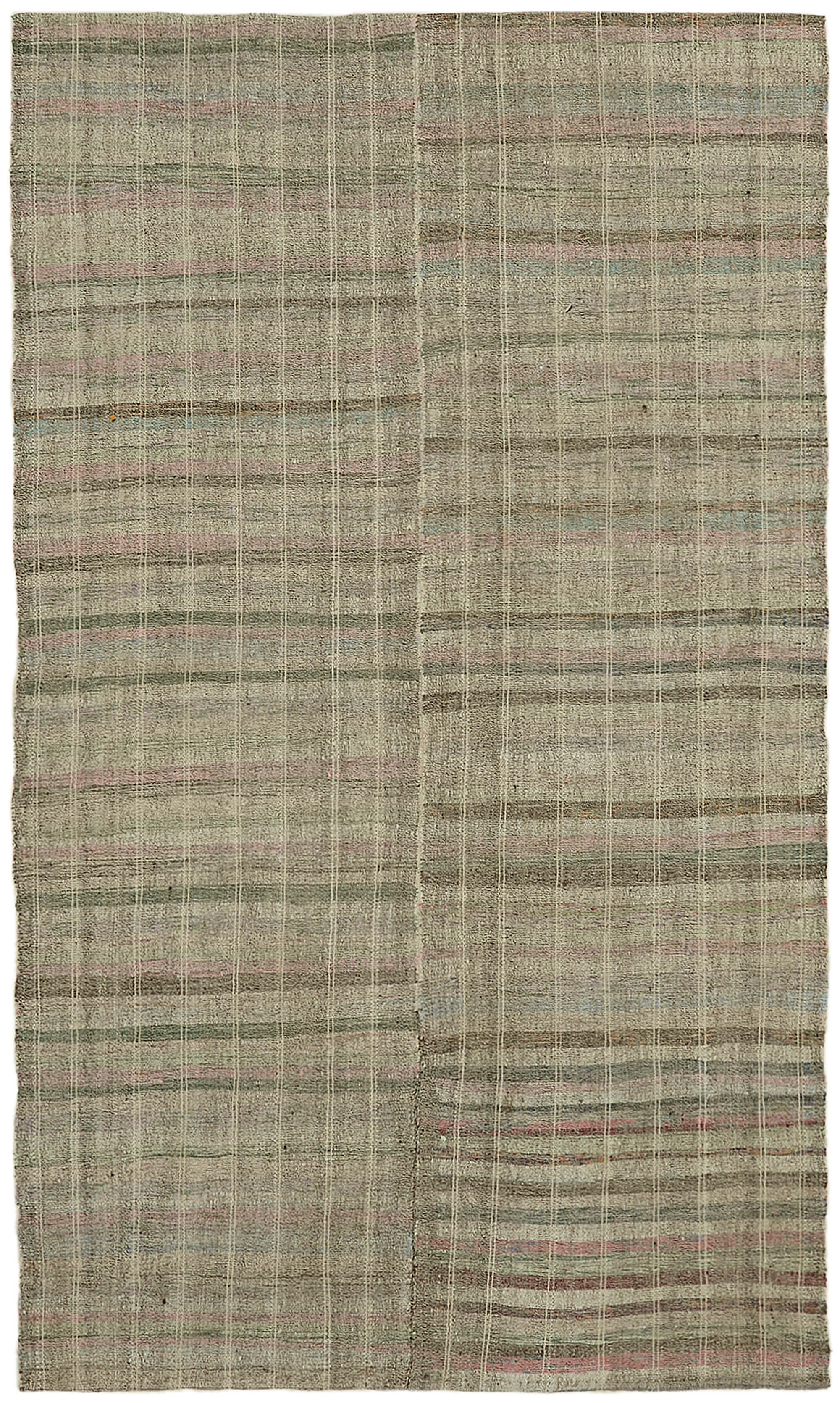 6x10 Grey Anatolian Kilim Rug - 43461