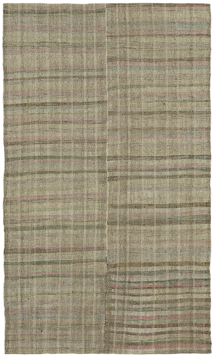 6x10 Grey Anatolian Kilim Rug - 43461