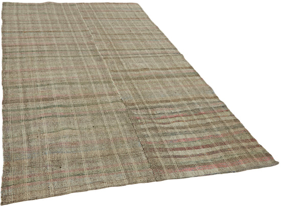 6x10 Grey Anatolian Kilim Rug - 43461