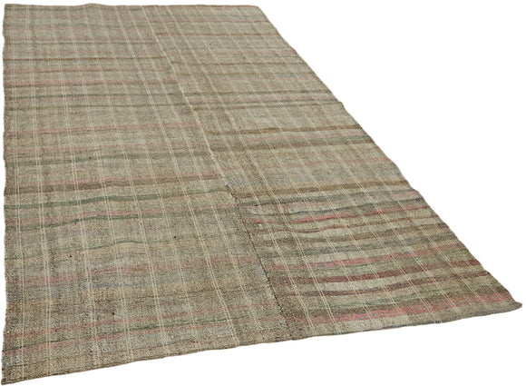 6x10 Grey Anatolian Kilim Rug - 43461