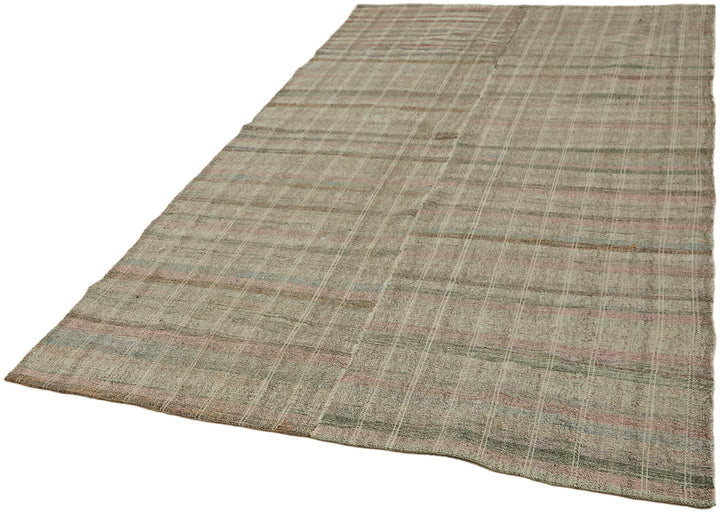 6x10 Grey Anatolian Kilim Rug - 43461