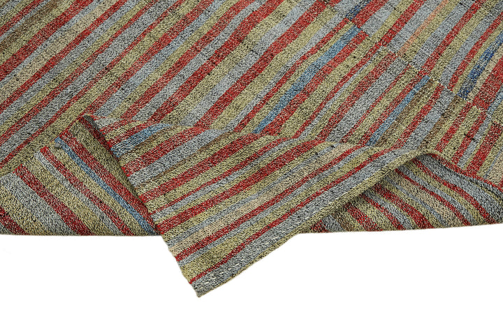 6x11 Multicolor Anatolian Kilim Rug - 43468