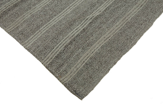 7x9 Grey Anatolian Kilim Rug - 43475