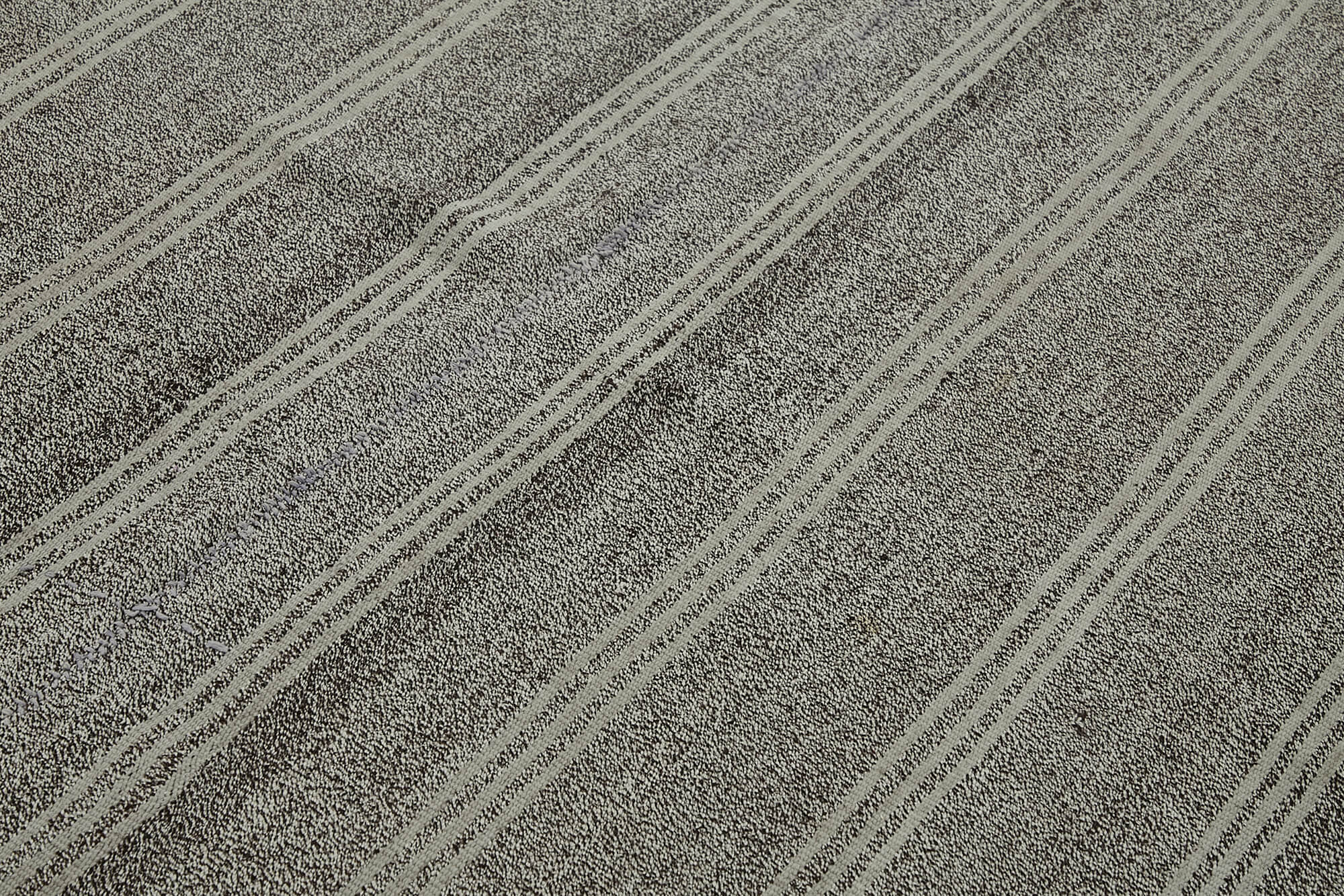 7x9 Grey Anatolian Kilim Rug - 43475