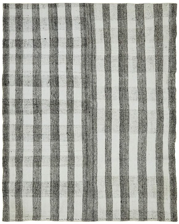 6x8 Grey Anatolian Kilim Rug - 43483