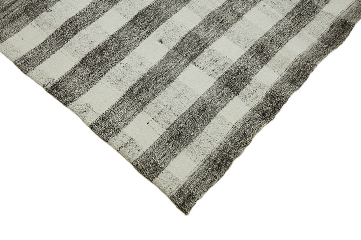 6x8 Grey Anatolian Kilim Rug - 43483