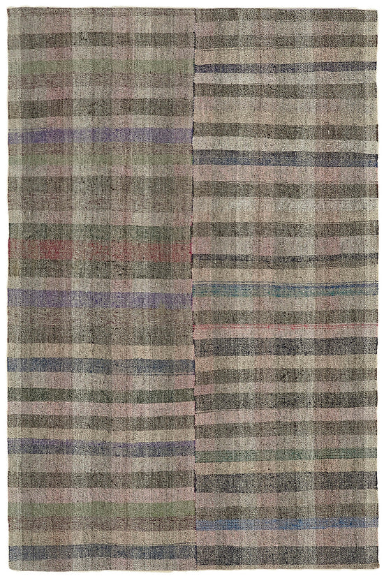 7x10 Multicolor Anatolian Kilim Rug - 43487
