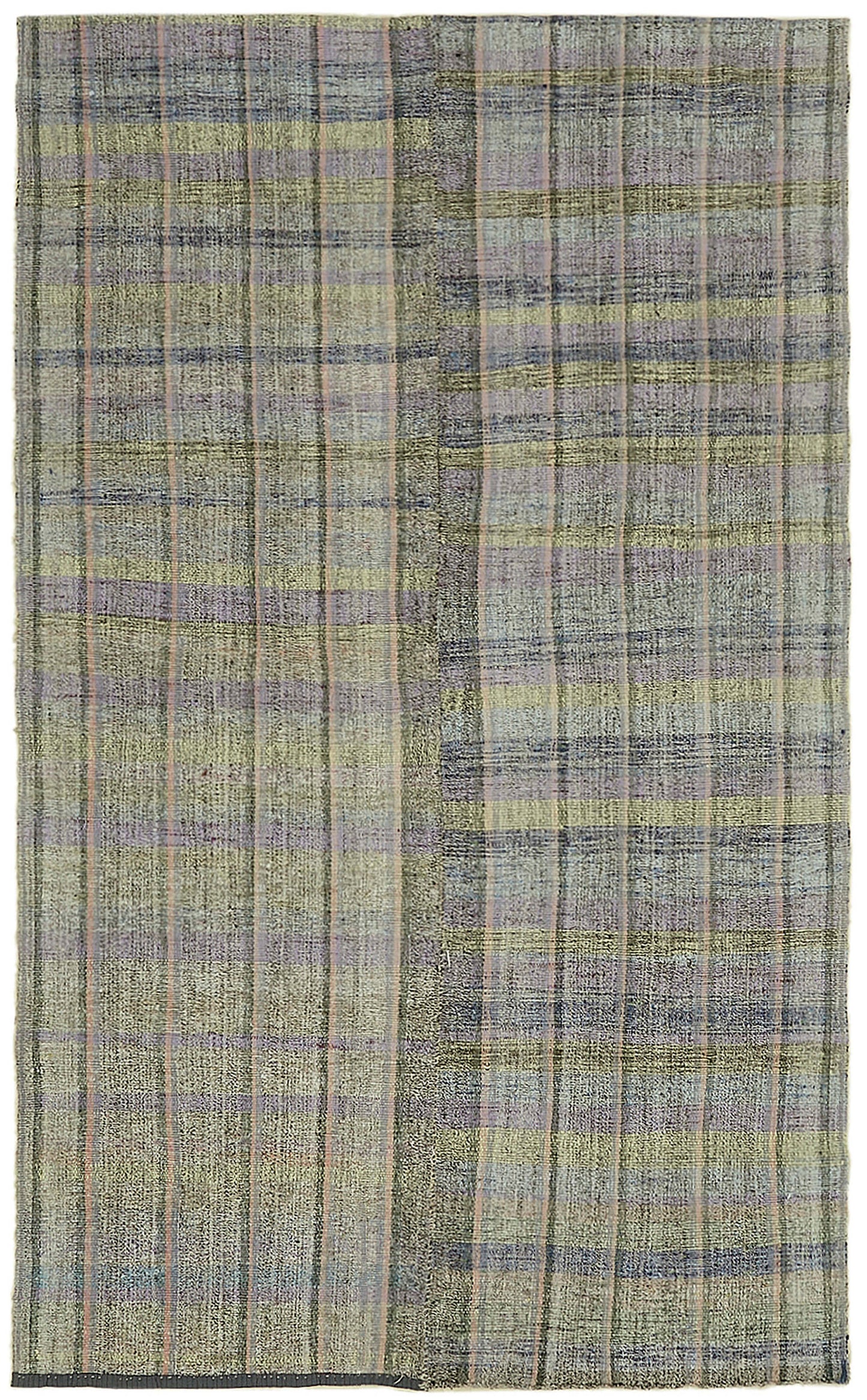 5x9 Grey Anatolian Kilim Rug - 43502