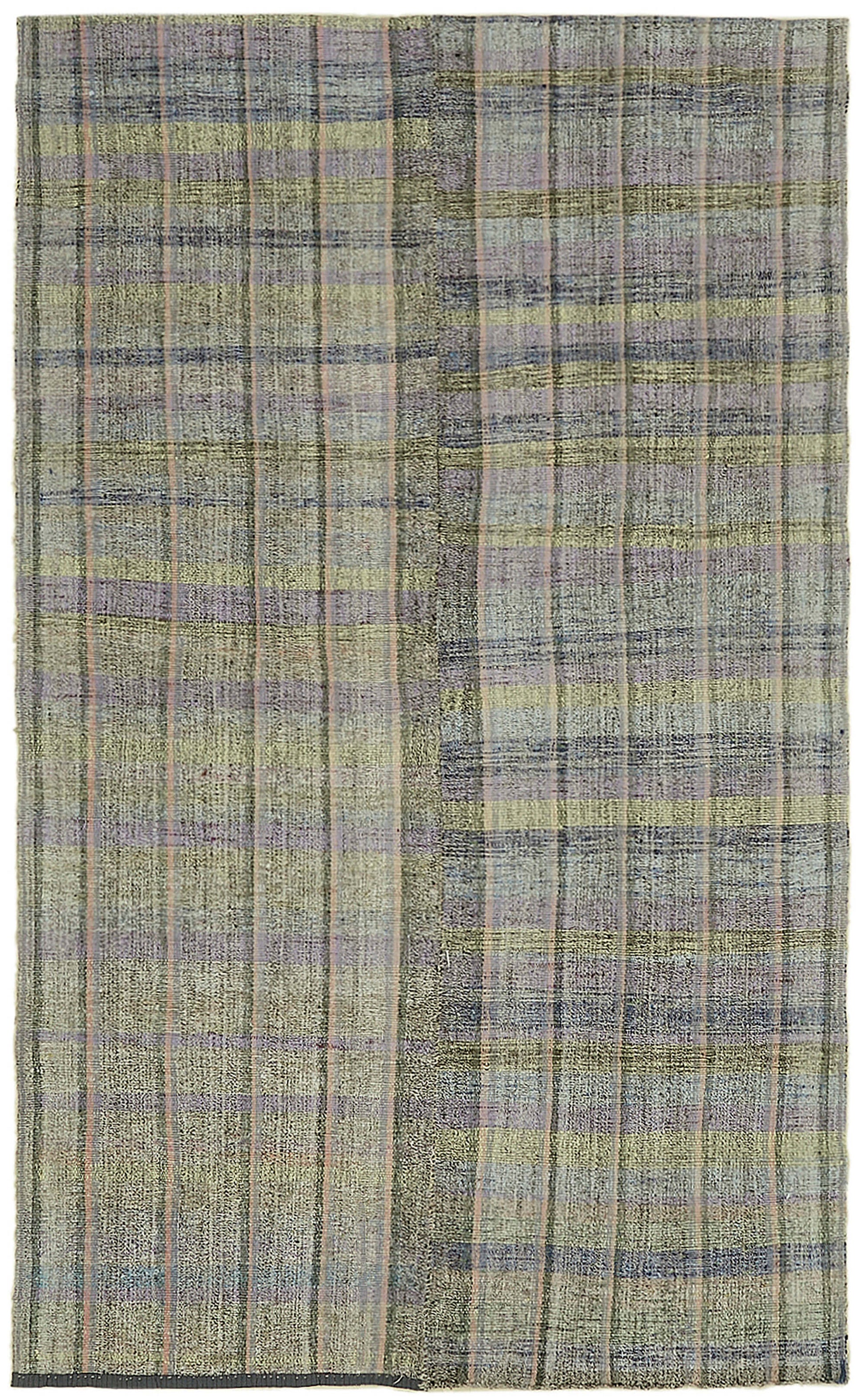 5x9 Grey Anatolian Kilim Rug - 43502