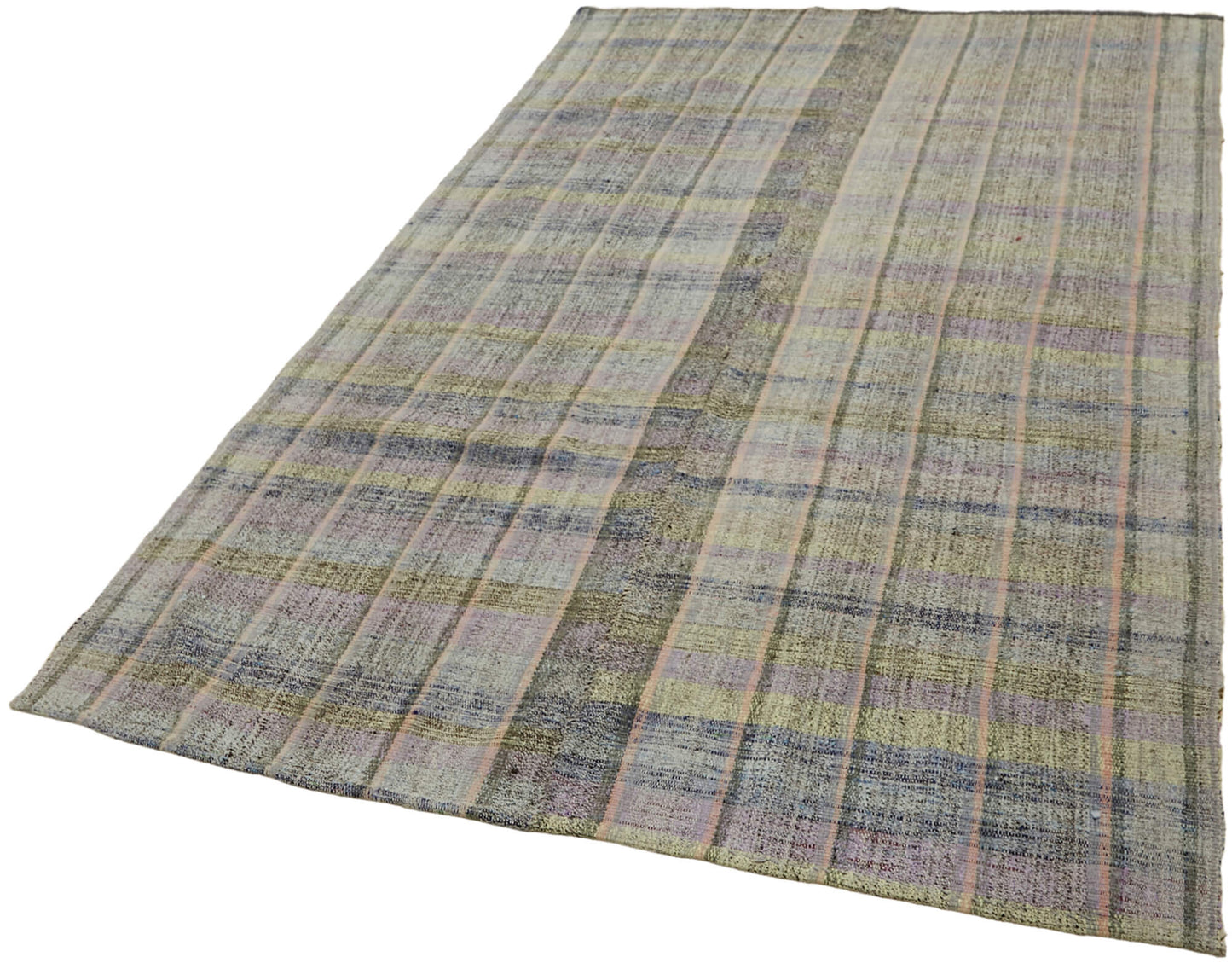 5x9 Grey Anatolian Kilim Rug - 43502