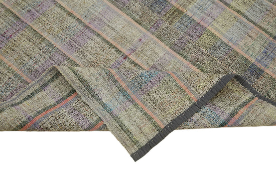 5x9 Grey Anatolian Kilim Rug - 43502