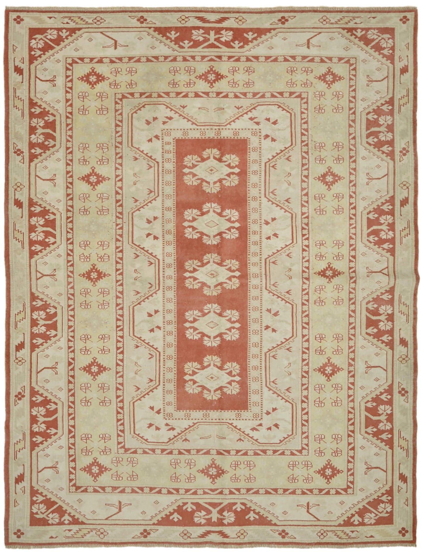 7x9 Beige Anatolian Rug - 43591