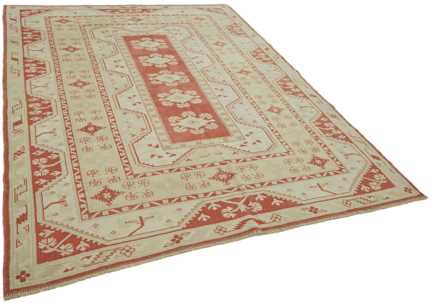 7x9 Beige Anatolian Rug - 43591