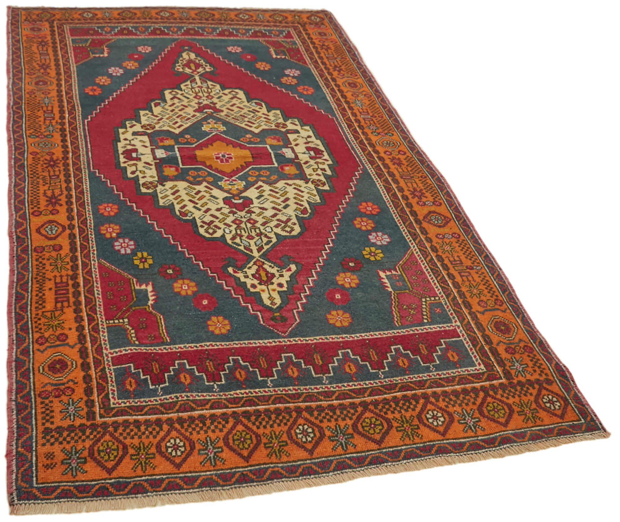 4x7 Blue Anatolian Rug - 43635